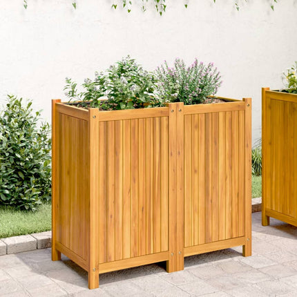 plantekasse med for 84x42x75 cm massivt akacietræ