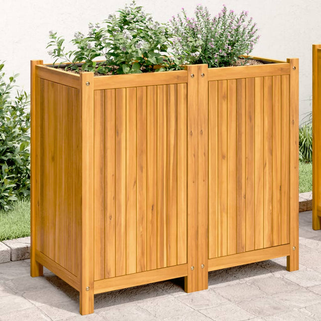 plantekasse med for 84x42x75 cm massivt akacietræ