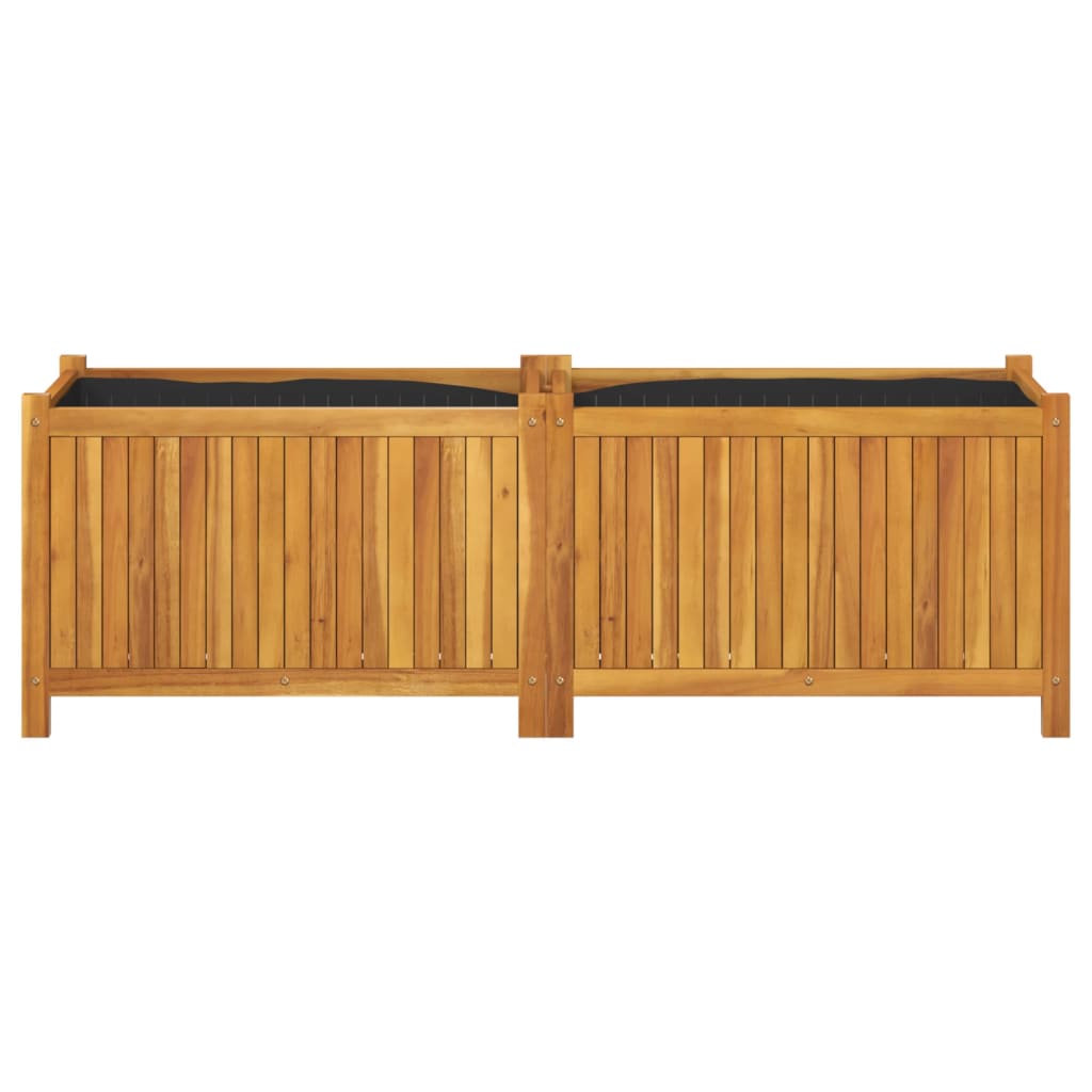 plantekasse med for 153x38,5x50 cm massivt akacietræ