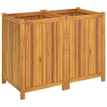 plantekasse med for 100x50x75 cm massivt akacietræ