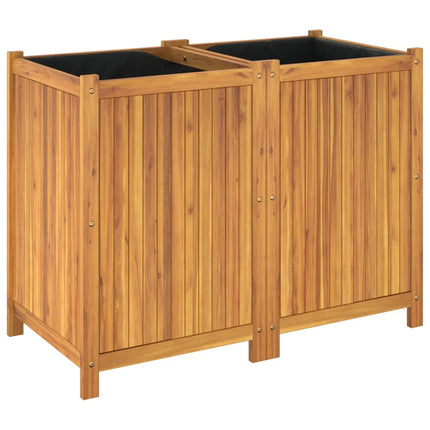 plantekasse med for 100x50x75 cm massivt akacietræ