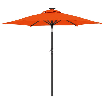 parasol med stålstang 225x225x212 cm terracotta