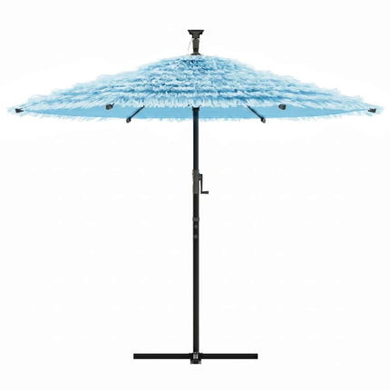 haveparasol med stålstang 269x269x235 cm blå