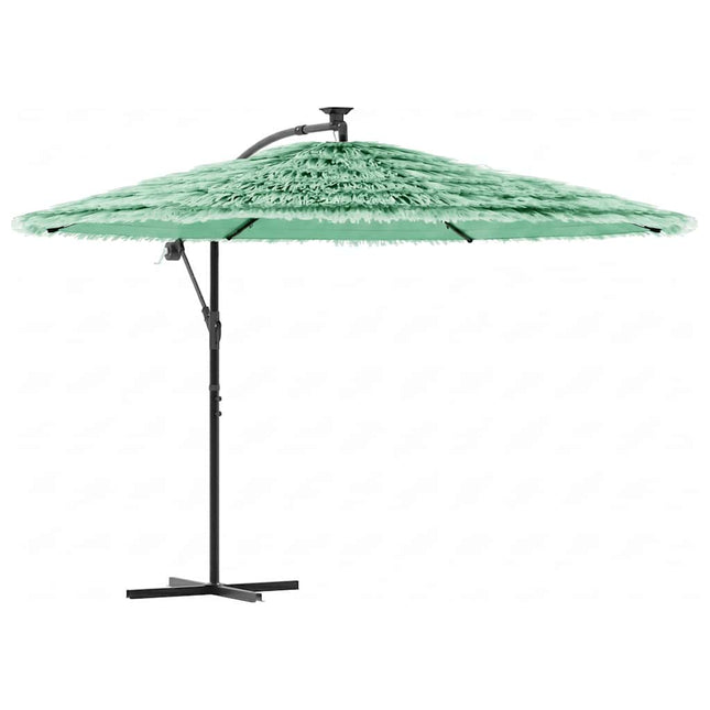 haveparasol med stålstang 269x269x235 cm grøn