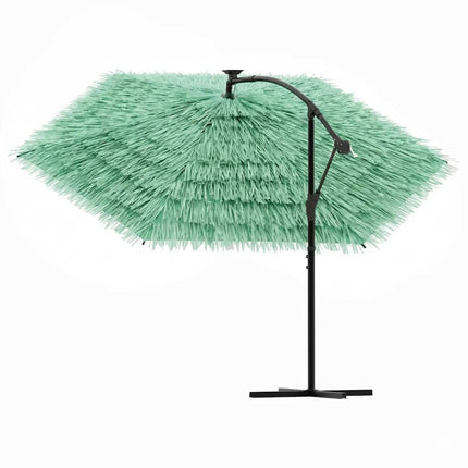 haveparasol med stålstang 269x269x235 cm grøn
