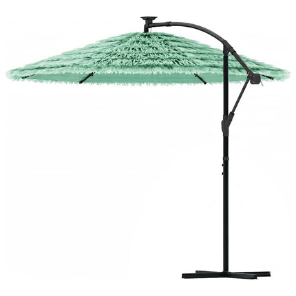 haveparasol med stålstang 269x269x235 cm grøn