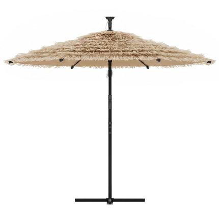 haveparasol med stålstang 290x290x238 cm brun