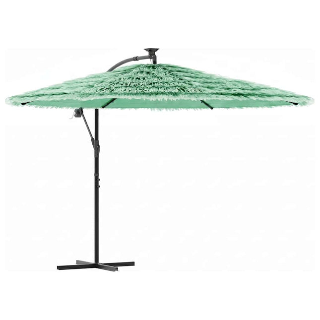 haveparasol med stålstang 290x290x238 cm grøn