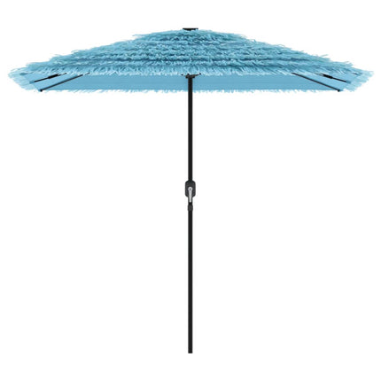 haveparasol med stålstang 248x248x248 cm blå