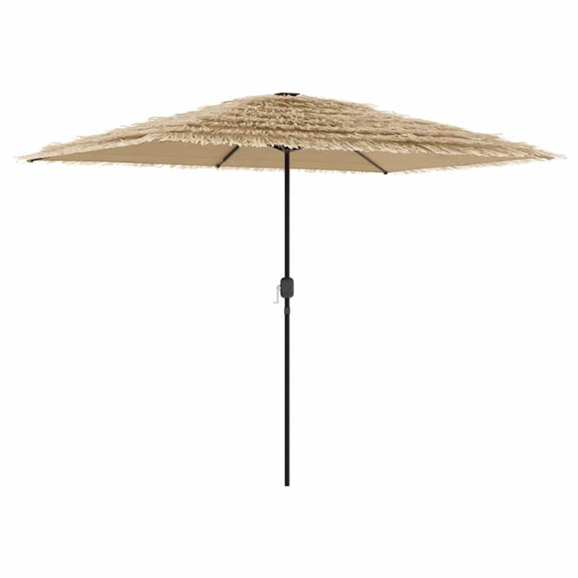 haveparasol med stålstang 300x200x250 cm brun