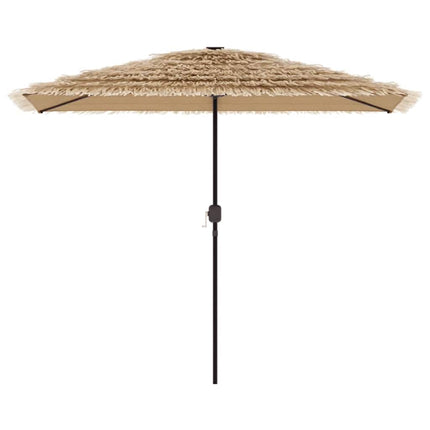 haveparasol med stålstang 300x200x250 cm brun