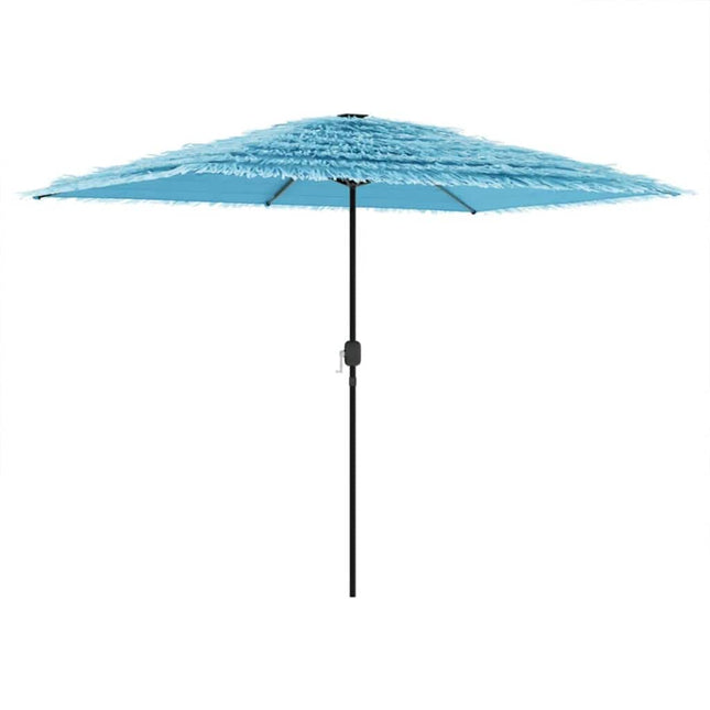 haveparasol med stålstang 300x200x250 cm blå