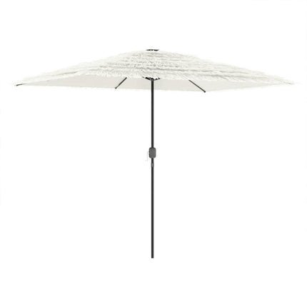 haveparasol med stålstang 300x200x250 cm hvid