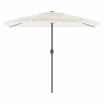 haveparasol med stålstang 300x200x250 cm hvid