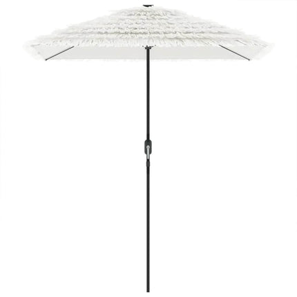 haveparasol med stålstang 300x200x250 cm hvid