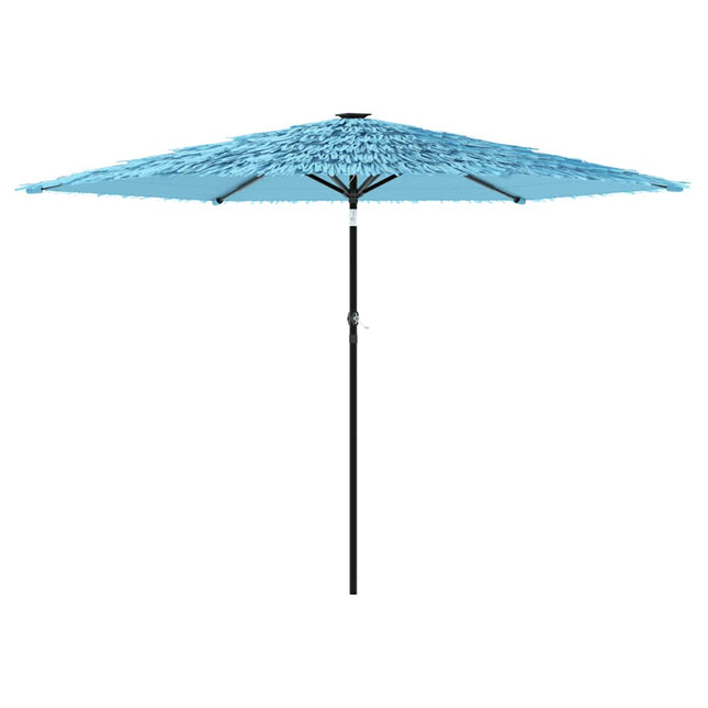 haveparasol med stålstang 288x288x225 cm blå