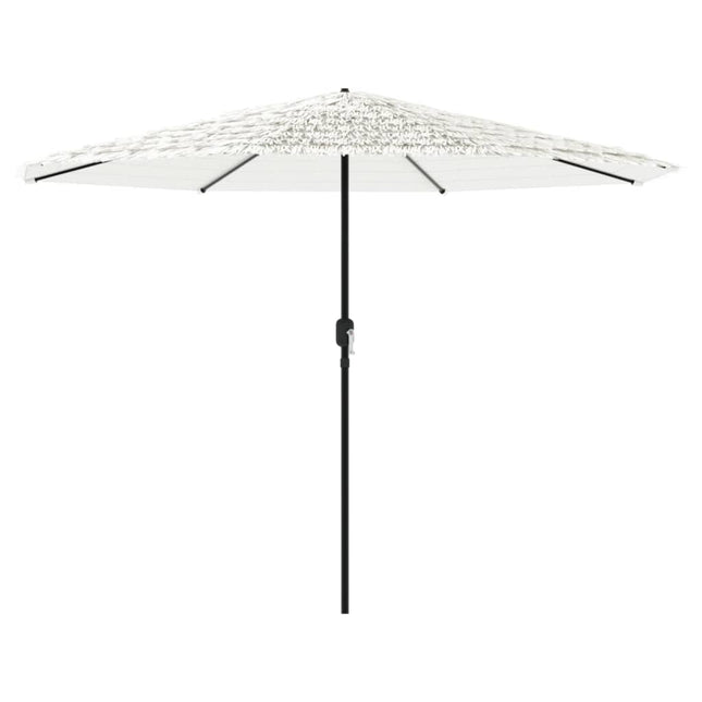 parasol med stålstang 324x324x247 cm hvid