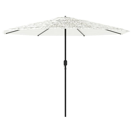 parasol med stålstang 324x324x247 cm hvid