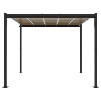 havepavillon 3x3 m aluminium antracitgrå
