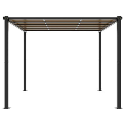 havepavillon 3x3 m aluminium antracitgrå
