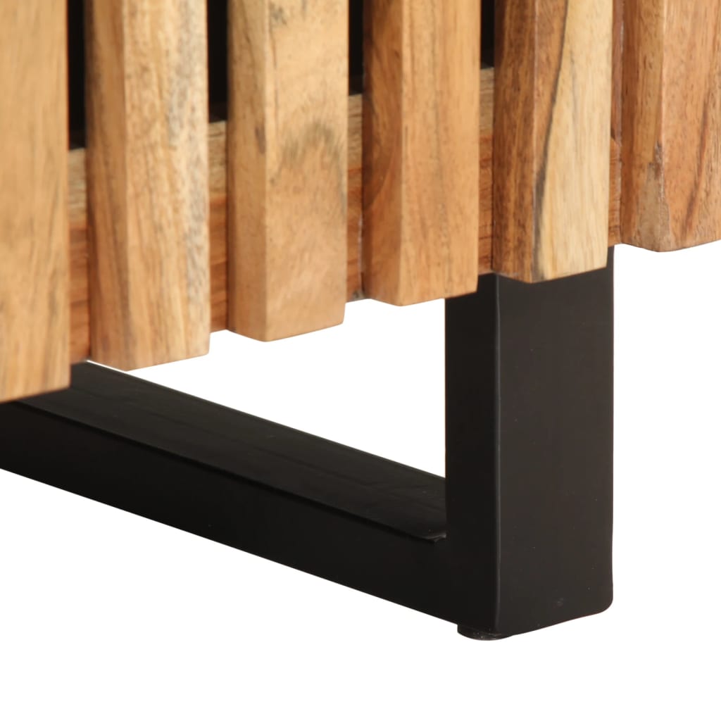 sengebord 40x34x46 cm massivt akacietræ