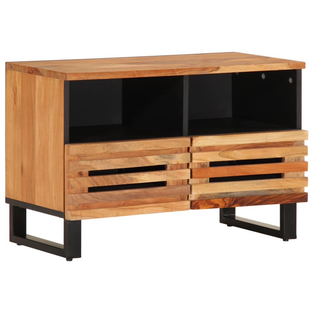 tv-bord 70x34x46 cm massivt akacietræ