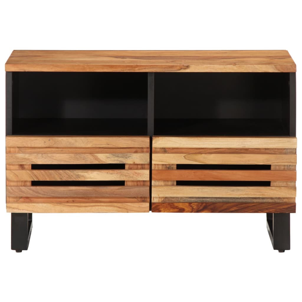 tv-bord 70x34x46 cm massivt akacietræ