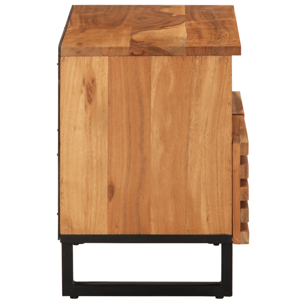tv-bord 70x34x46 cm massivt akacietræ