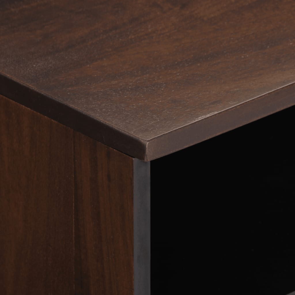 tv-bord 100x34x46 cm massivt mangotræ brun