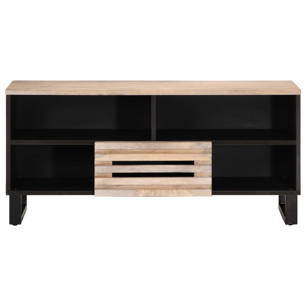 tv-bord 100x34x46 cm massivt mangotræ