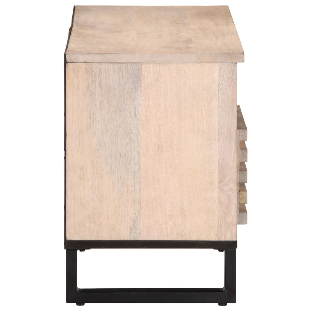 tv-bord 100x34x46 cm massivt mangotræ