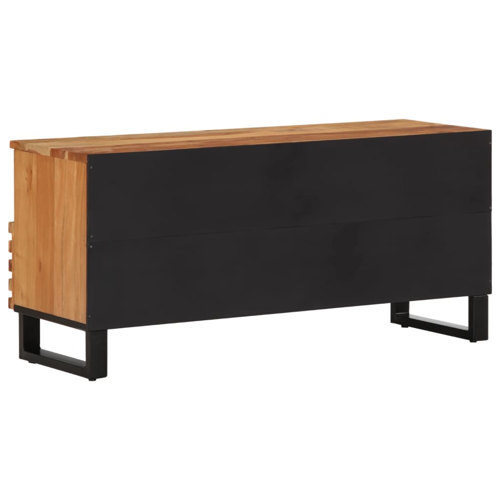 tv-bord 100x34x46 cm massivt akacietræ