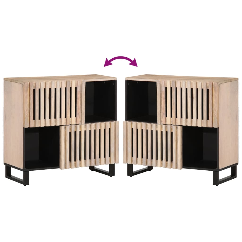 skænk 80x34x75 cm massivt mangotræ