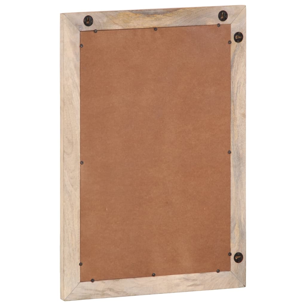 badeværelsesspejl 50x70 cm massivt mangotræ og glas