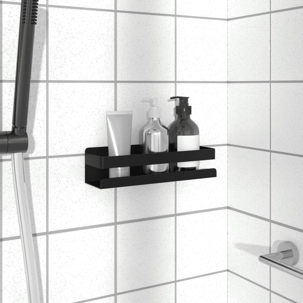 brusehylde 23x6,5x6 cm børstet 304 rustfrit stål matsort billede