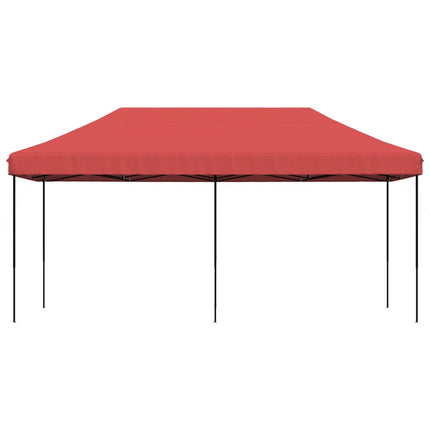 foldbart pop up-festtelt 580x292x315 cm bordeaux