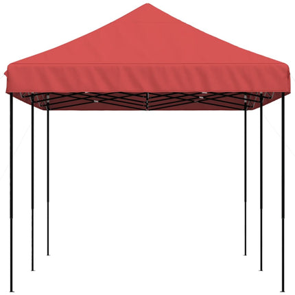 foldbart pop up-festtelt 580x292x315 cm bordeaux