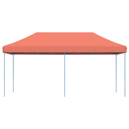 foldbart pop up-festtelt 580x292x315 cm terracotta