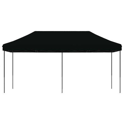 foldbart pop up-festtelt 580x292x315 cm sort