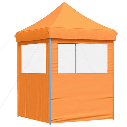 foldbart pop-up festtelt med 2 sidevægge orange