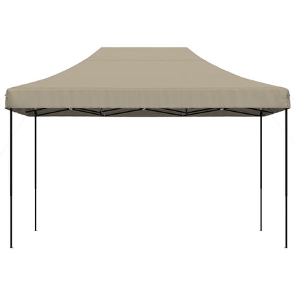 pop op-festtelt 410x279x315 cm foldbart gråbrun