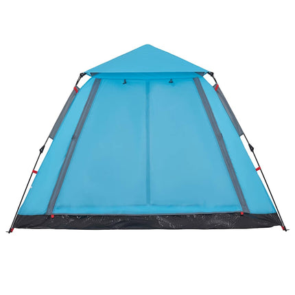 5-personers campingtelt kuppel quick-release blå