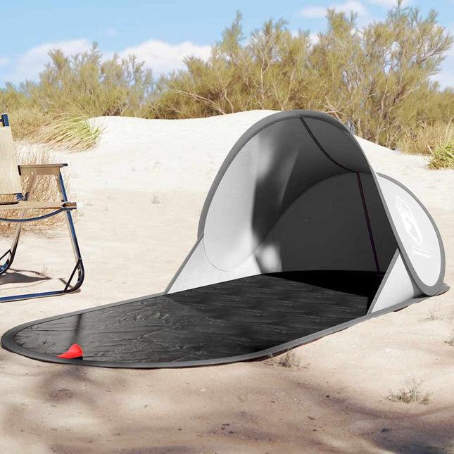 strandtelt pop-up vandtæt grå