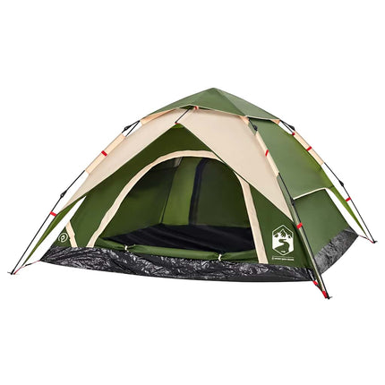 4-personers campingtelt quick-release grøn