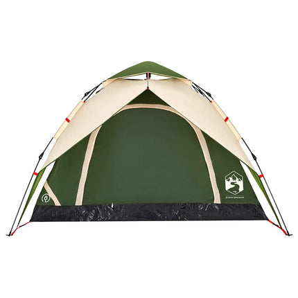 4-personers campingtelt quick-release grøn