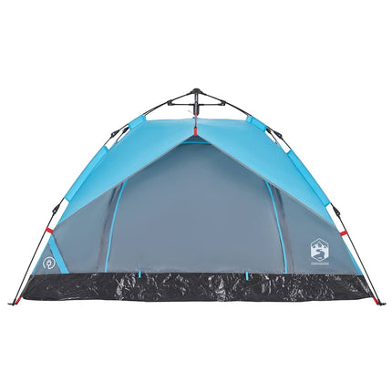 2-personers campingtelt kuppel quick-release blå