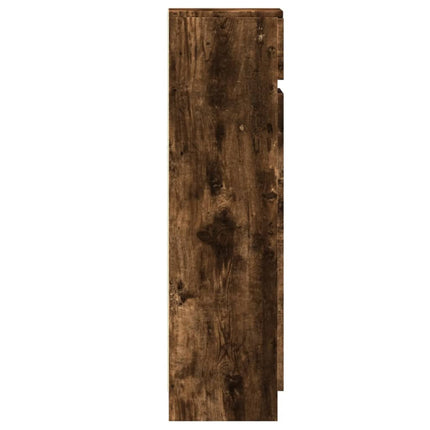 skoreol 100,5x28x100 cm konstrueret træ røget egetræsfarve