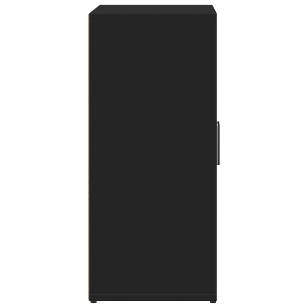 skænk 60x31x70 cm konstrueret træ sort