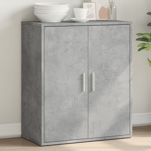 skænk 60x31x70 cm konstrueret træ betongrå