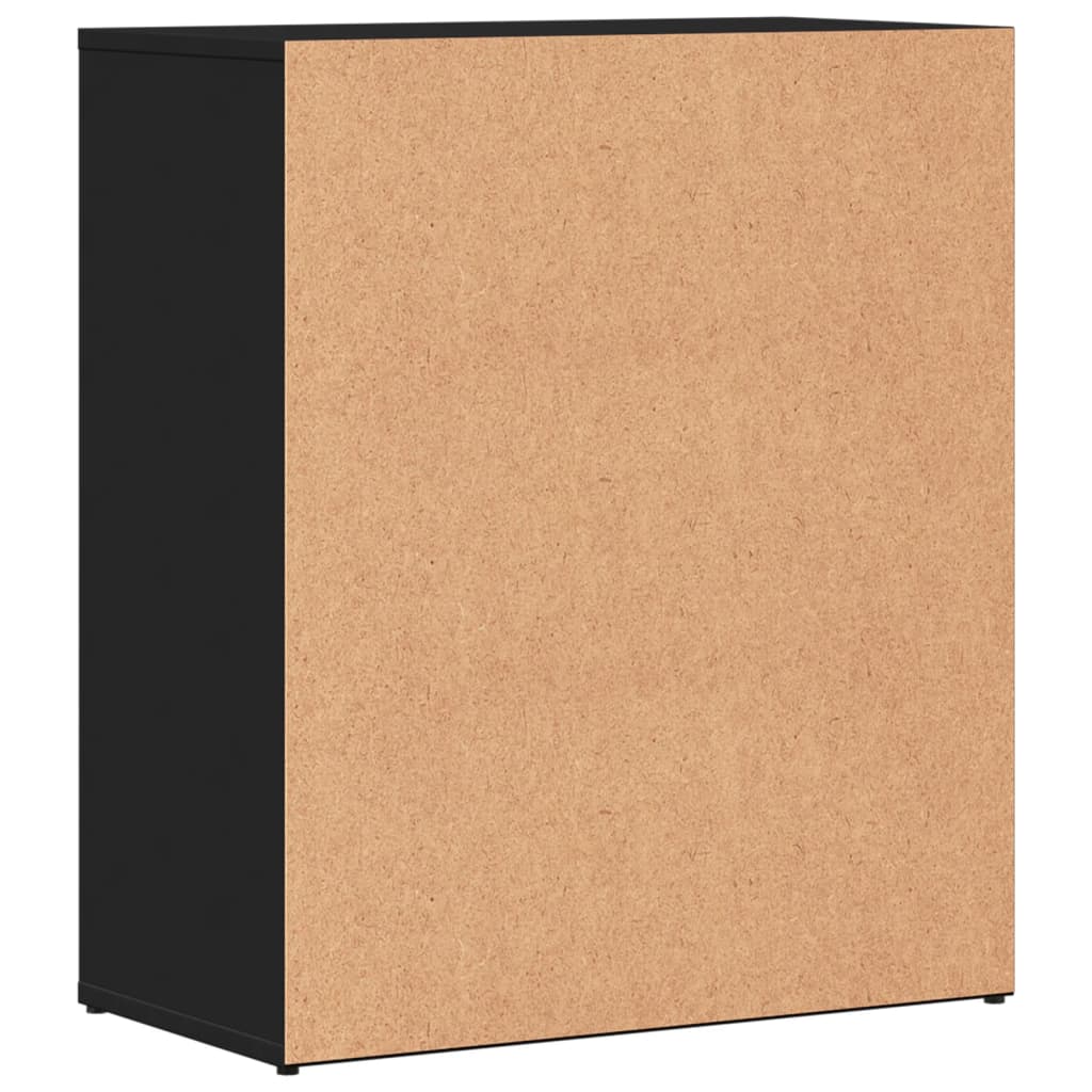 skænk 60x31x70 cm konstrueret træ sort